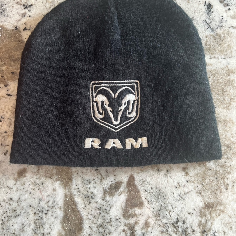 RAM Black Beanie Hat